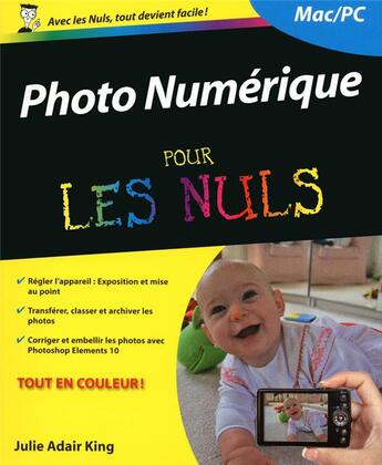 Couverture du livre « Photo numérique (13e édition) » de Julie Adair King aux éditions First