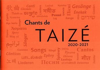 Couverture du livre « Chants de taize 2020-2021 » de  aux éditions Presses De Taize