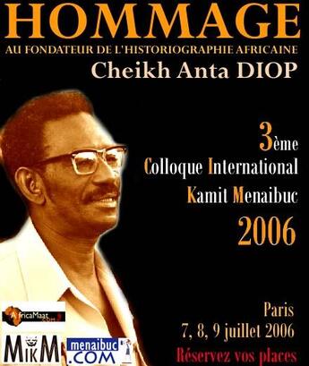 Couverture du livre « Hommage du Cameroun au professeur Cheikh Anta Diop » de  aux éditions Menaibuc