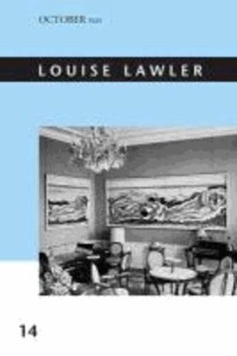 Couverture du livre « Louise lawler /anglais » de Lawler Louise aux éditions Mit Press