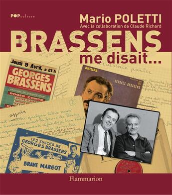 Couverture du livre « Brassens me disait... » de Mario Poletti aux éditions Flammarion