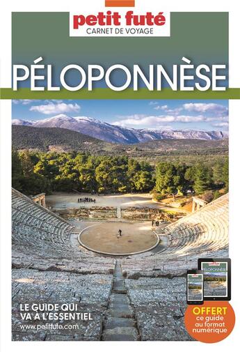 Couverture du livre « Peloponnese 2023 carnet petit fute » de Collectif Petit Fute aux éditions Le Petit Fute