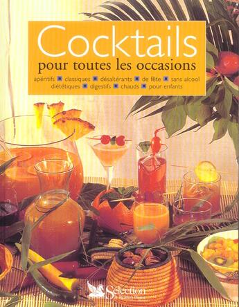 Couverture du livre « Cocktails pour toutes les occasions » de  aux éditions Selection Du Reader's Digest