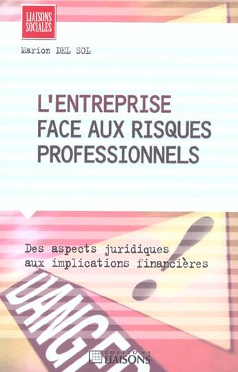 Couverture du livre « L'entreprise face aux risques professionnels. aspect juridiques aux implications » de Delsol M. aux éditions Liaisons