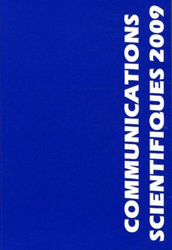 Couverture du livre « Communications scientifiques (édition 2009) » de Mapar aux éditions Mapar