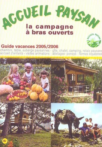 Couverture du livre « Guide accueil paysan 2005 (édition 2005) » de  aux éditions Jean Pierre Huguet