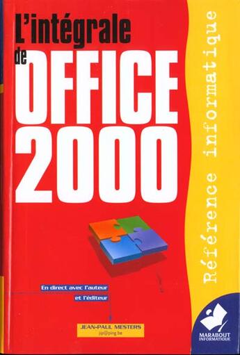 Couverture du livre « Office 2000 ; Integrale » de Jean-Pierre Mesters aux éditions Marabout