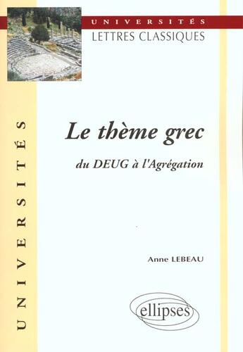 Couverture du livre « Nouv.ed.9782729838959/lebgr2 » de Lebeau aux éditions Ellipses