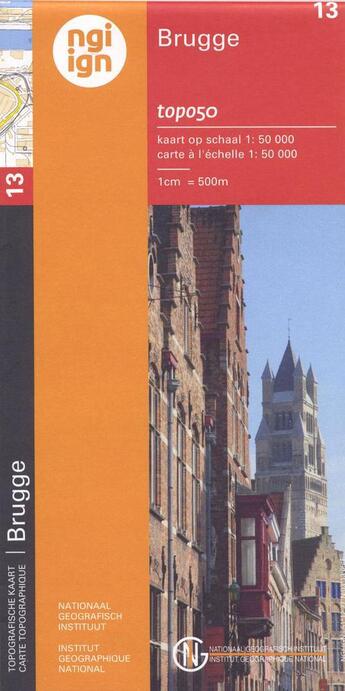 Couverture du livre « **bruges / brugge » de  aux éditions Ign Belge