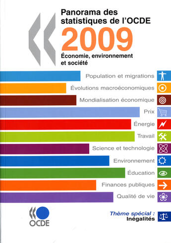 Couverture du livre « Panorama des statistiques de l'OCDE ; économie, environnement et société (édition 2009) » de  aux éditions Ocde