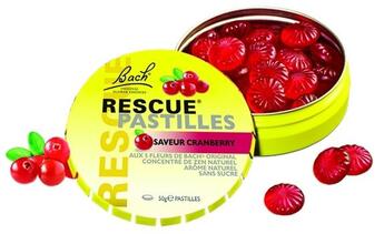 Couverture du livre « Rescue pastilles cranberry - 50 g » de  aux éditions Dg-exodif