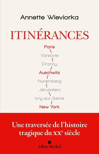 Couverture du livre « Itinérances : Parcours d'historienne » de Annette Wieviorka aux éditions Albin Michel