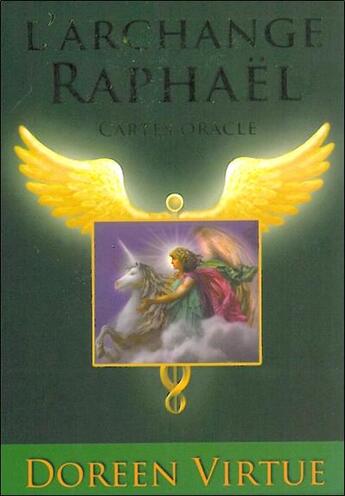 Couverture du livre « L'archange Raphaël ; coffret ; cartes oracles » de Doreen Virtue aux éditions Exergue