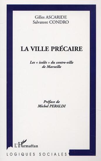 Couverture du livre « La ville precaire - les 