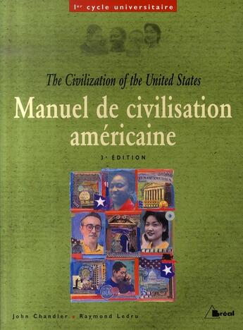 Couverture du livre « Manuel de civilisation américaine » de Ledru aux éditions Breal