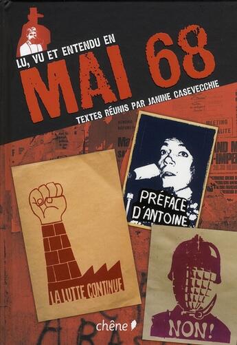 Couverture du livre « Lu, vu, entendu en mai 1968 » de Janine Casevecchie aux éditions Chene