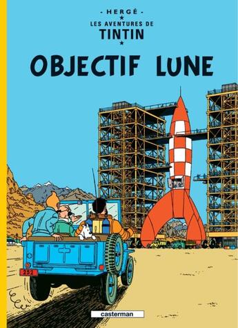 Couverture du livre « Objectif lune (carlsen) » de Herge aux éditions Casterman