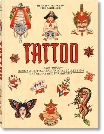 Couverture du livre « The tattoo book » de Henk Schiffmacher aux éditions Taschen