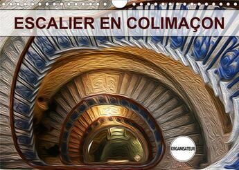 Couverture du livre « Escalier en colimacon calendrier mural 2020 din a4 horizontal - creation graphique de tableaux » de Nadia Le Lay aux éditions Calvendo