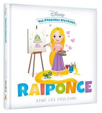 Couverture du livre « Mes premières histoires : Raiponce aime les couleurs » de Disney aux éditions Disney Hachette