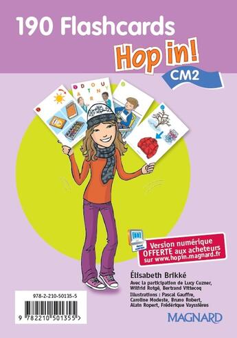 Couverture du livre « Hop In Cm2 Flascards » de Elisabeth Brikke aux éditions Magnard