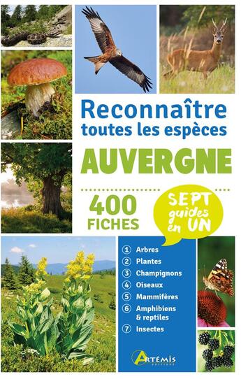 Couverture du livre « Auvergne, reconnaître toutes les espèces » de  aux éditions Artemis