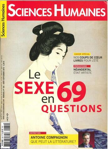 Couverture du livre « Sciences humaines n 284 le sexe en 69 en questions aout/sept. 2016 » de  aux éditions Sciences Humaines