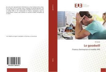 Couverture du livre « Le goodwill » de Saada Ali aux éditions Editions Universitaires Europeennes