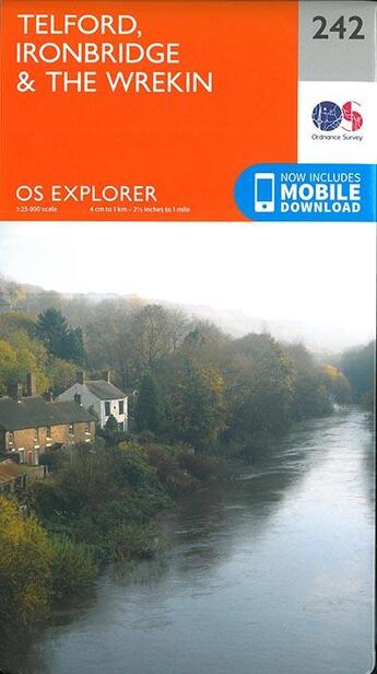 Couverture du livre « Telford ironbridge the wrekin » de  aux éditions Ordnance Survey