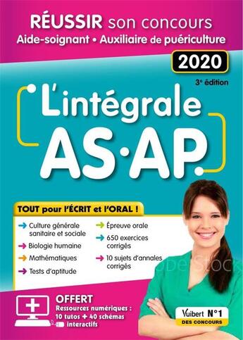 Couverture du livre « L'intégrale AS-AP ; tout pour l'écrit et l'oral (édition 2020) » de  aux éditions Vuibert