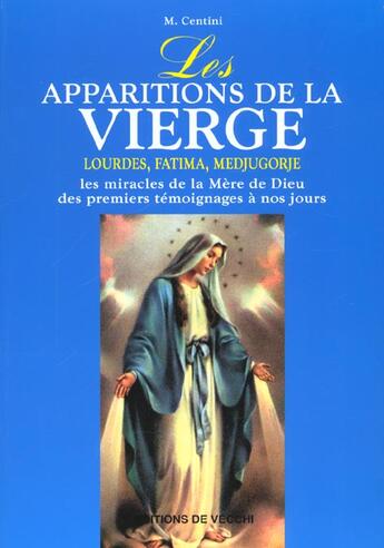 Couverture du livre « Le livre des apparitions de la vierge » de Massimo Centini aux éditions De Vecchi