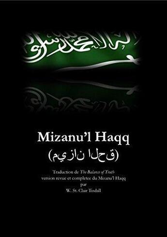 Couverture du livre « Mizanu'l Haqq » de Karl Pfander aux éditions Laurent Glauzy