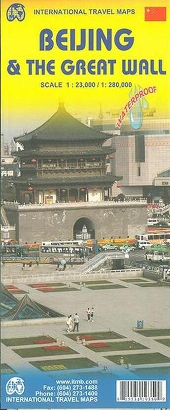 Couverture du livre « Beijing and the great wall waterproof » de  aux éditions Itm