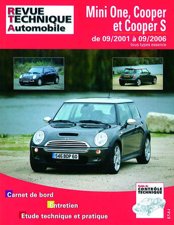 Couverture du livre « RTA b703.5 Mini One/Cooper 1.6 90 et 110 + s163/170 » de Etai aux éditions Etai