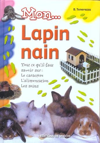 Couverture du livre « Mon... lapin nain » de Tenerezza aux éditions De Vecchi