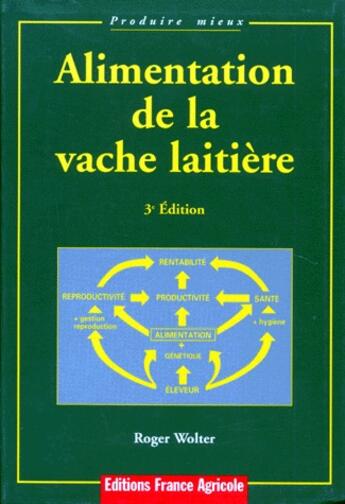 Couverture du livre « Alimentation De La Vache Laitiere » de Roger Wolter aux éditions France Agricole