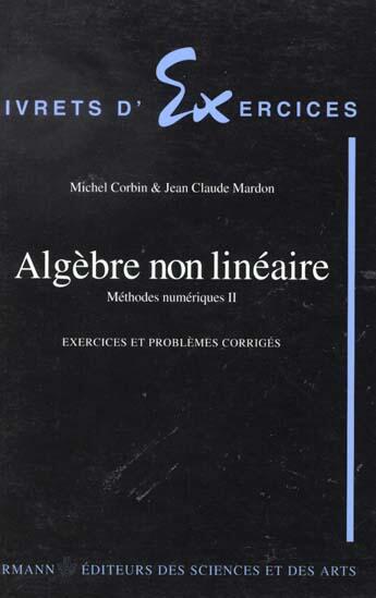 Couverture du livre « Algèbre non-linéaire » de Michel Corbin aux éditions Hermann