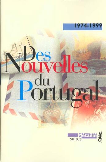 Couverture du livre « Des nouvelles du Portugal » de  aux éditions Metailie