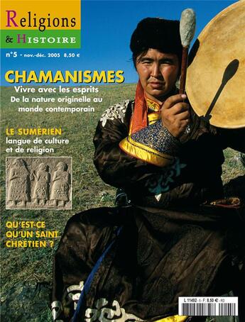 Couverture du livre « Religions et histoire N.5 ; chamanismes » de Religions Et Hstoire aux éditions Religions Et Histoire