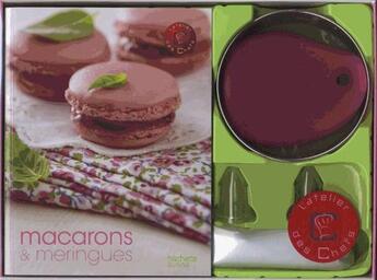 Couverture du livre « Macarons et meringues ; coffret » de  aux éditions Hachette Pratique