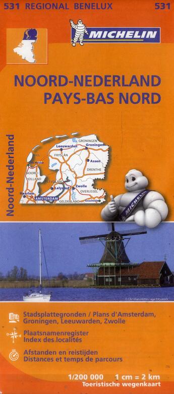 Couverture du livre « Noord-nederland / pays-bas nord » de Collectif Michelin aux éditions Michelin