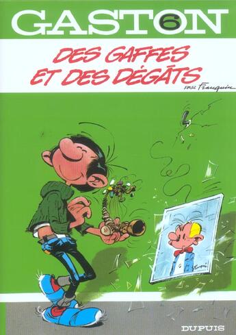 Couverture du livre « Gaston Tome 6 : des gaffes et des dégâts » de Jidehem et Andre Franquin aux éditions Dupuis