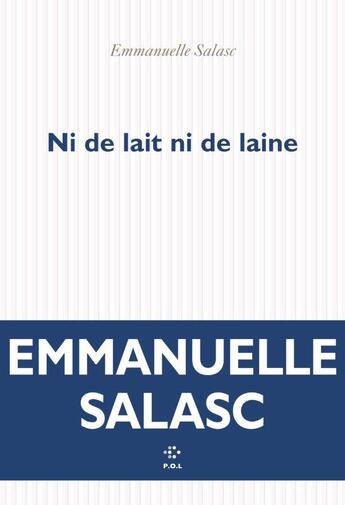 Couverture du livre « Ni de lait ni de laine » de Emmanuelle Salasc aux éditions P.o.l