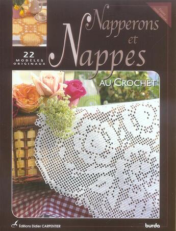 Couverture du livre « Nappes Et Napperons Au Crochet » de Burda aux éditions Editions Carpentier