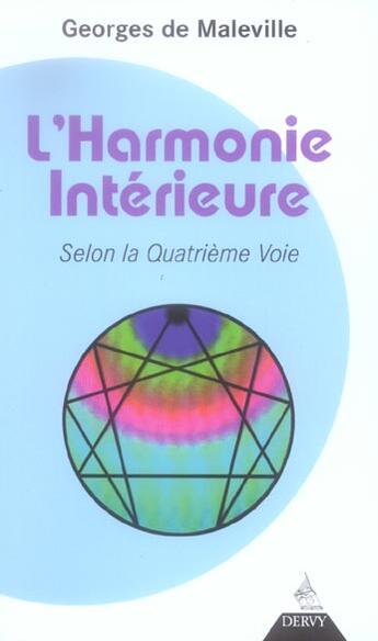 Couverture du livre « L'harmonie interieure » de Georges De Maleville aux éditions Dervy