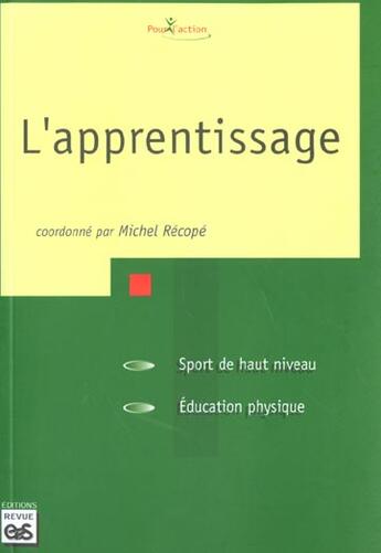 Couverture du livre « L'Apprentissage » de  aux éditions Eps