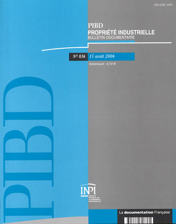 Couverture du livre « PIBD T.836 » de  aux éditions Documentation Francaise