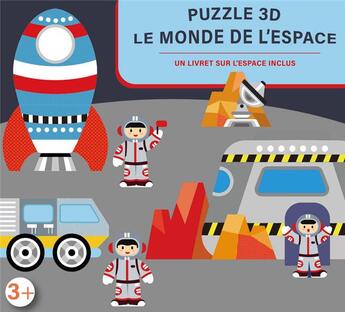 Couverture du livre « Coffret puzzle 3D : le monde de l'espace » de Milkids aux éditions Milkids