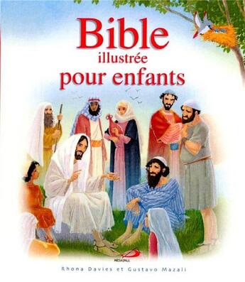 Couverture du livre « Bible illustrée pour enfants » de Mazali Gustavo et Rhona Davies aux éditions Mediaspaul