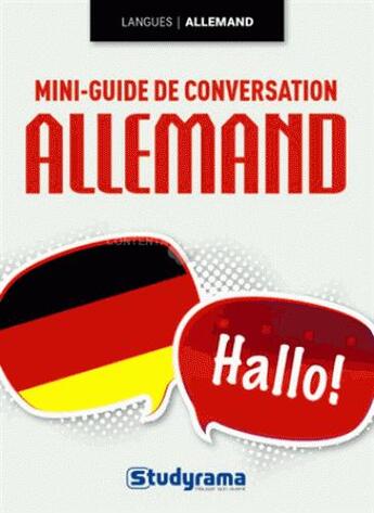 Couverture du livre « Mini-guide de conversation en allemand » de Sandrine Solinas Heilmann aux éditions Studyrama